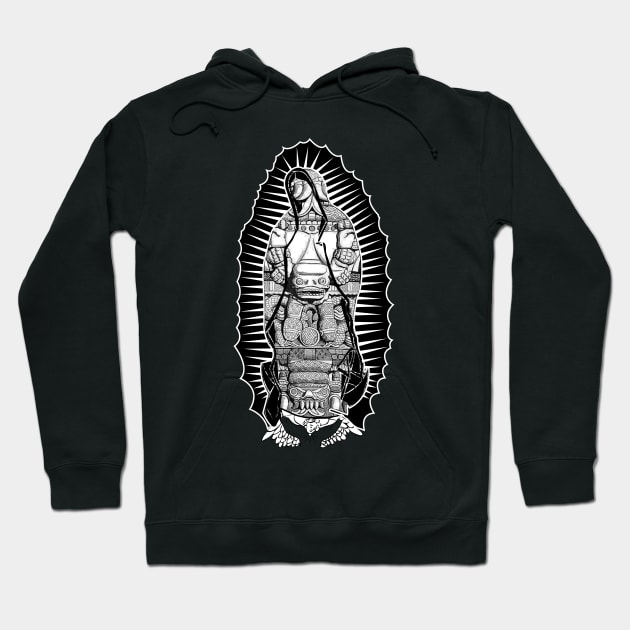 Coatlicue Guadalupe Black Version Hoodie by chilangopride